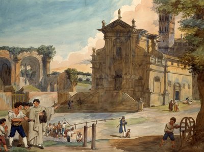 Facade of the Church of St. James of the Incurables, 1833 by Achille Pinelli
